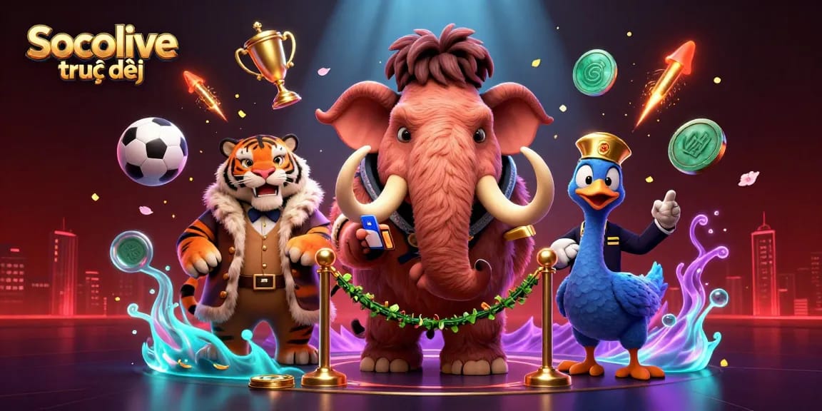 Watch Socolive trực tiếp for engaging sports betting experiences with vibrant characters and dynamic elements.