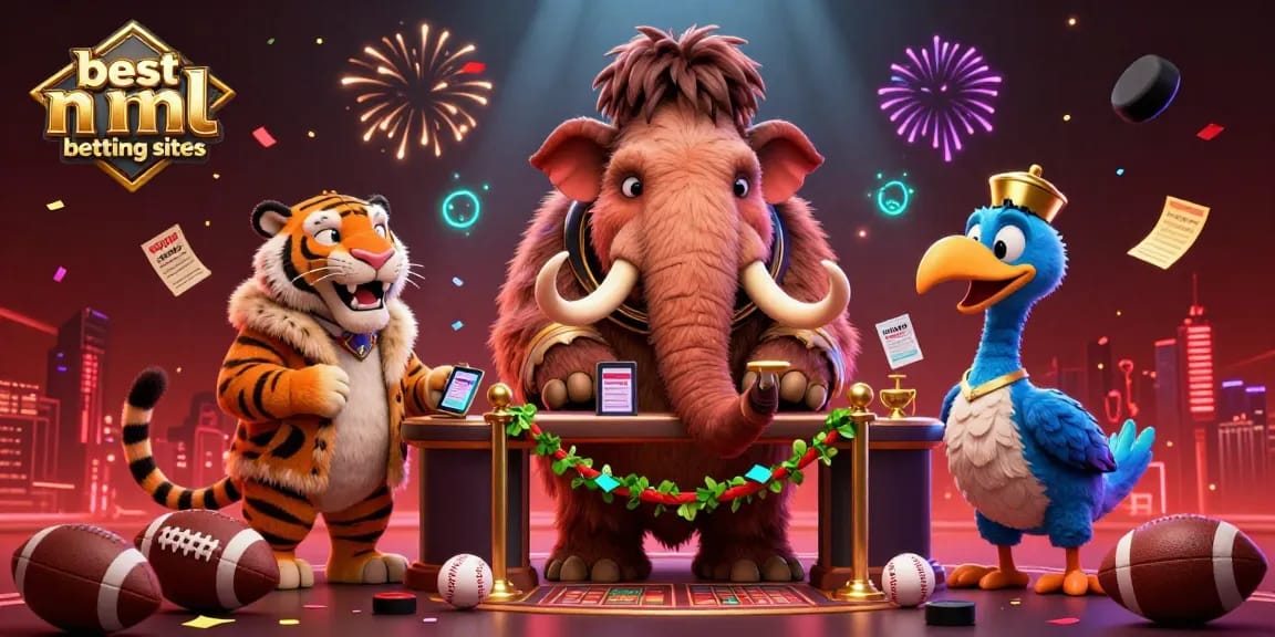 Join the fun at the best nhl betting sites with furry VIPs celebrating sports wins!