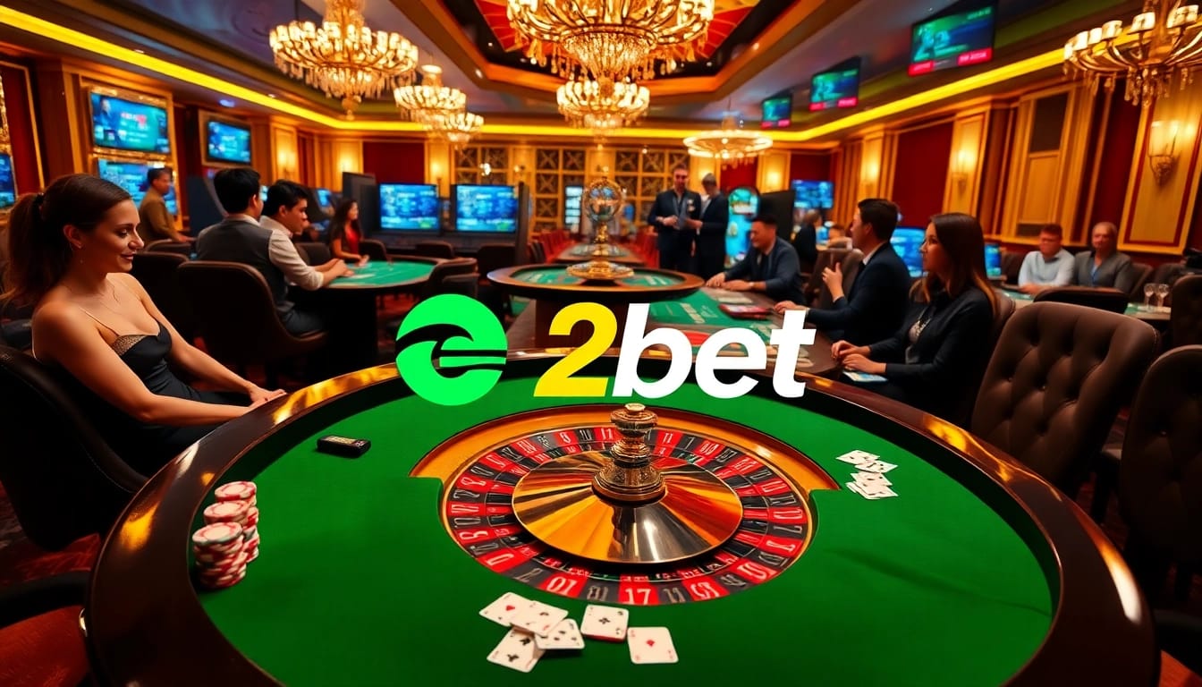 Experience the thrill of e2bet with vibrant casino games and welcoming ambiance.