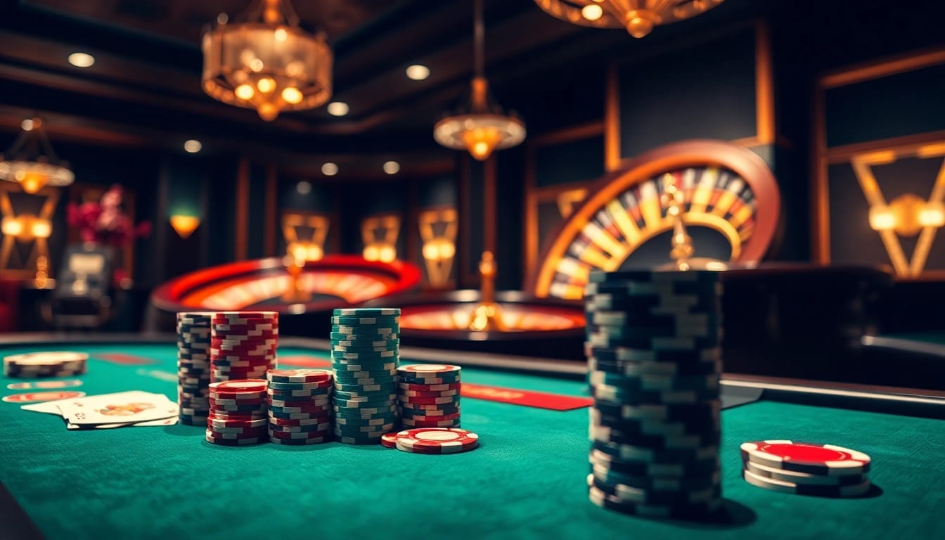 Engaging poker game at a luxury casino, highlighting features from https://c168seo.com/.