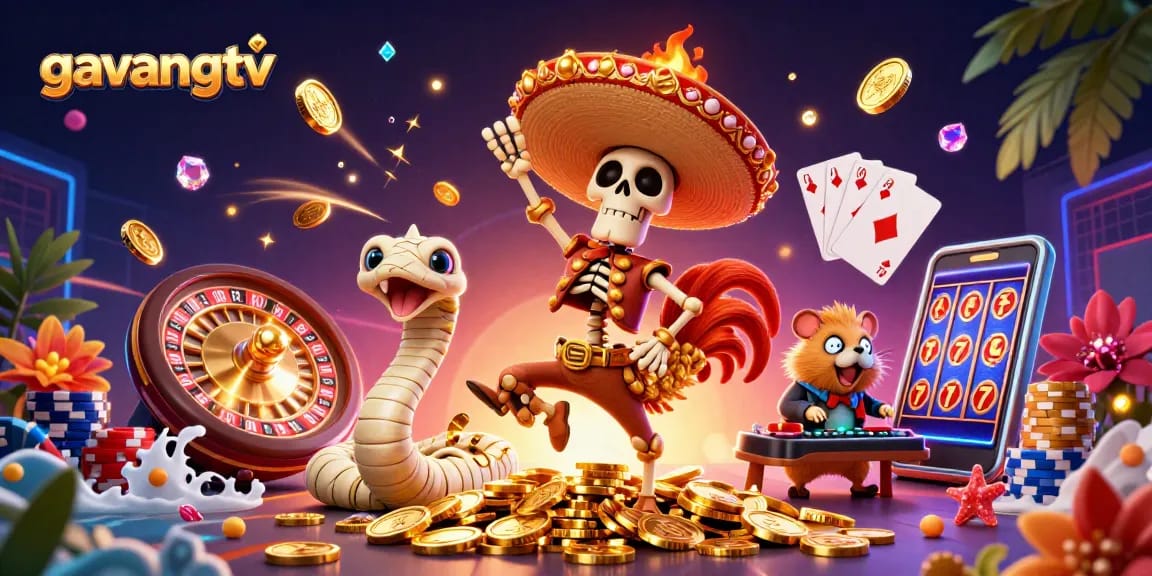 Experience thrilling action and winning moments with gavangtv at the vibrant virtual casino venue.