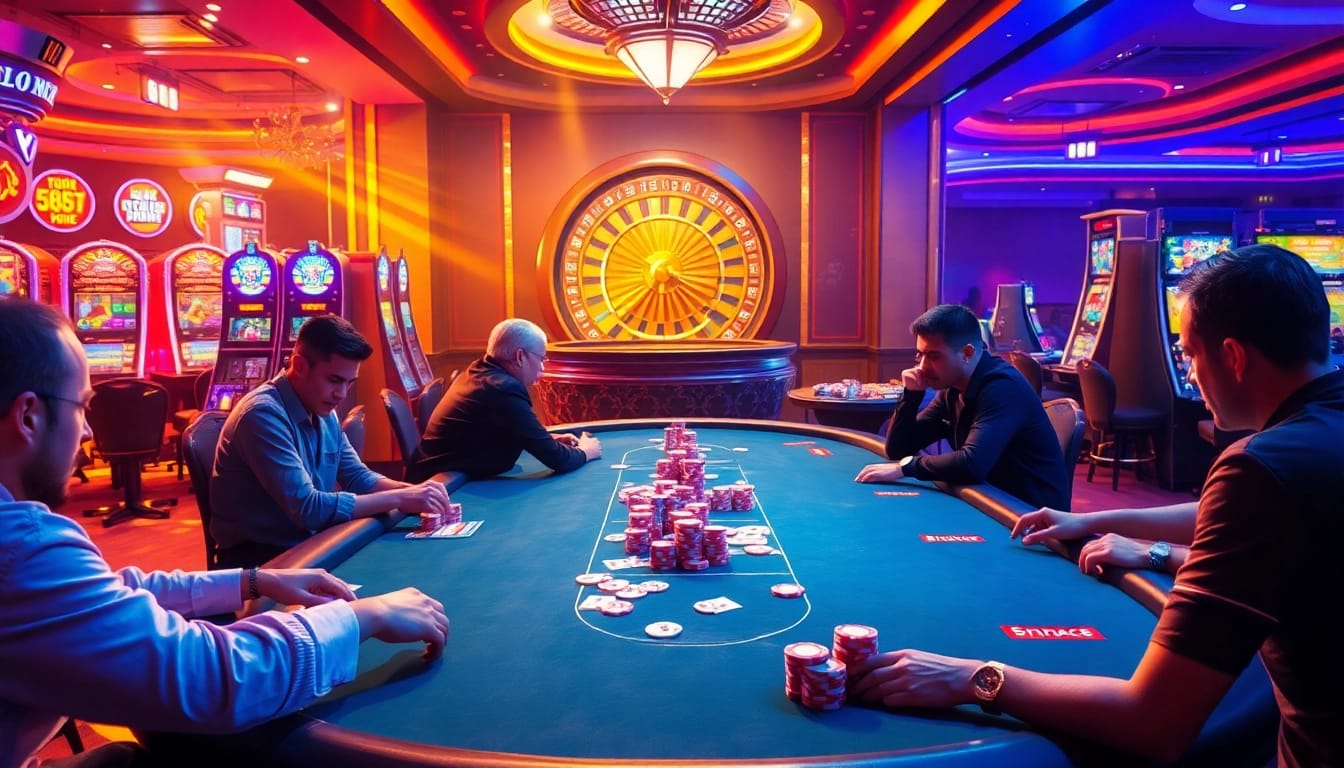 Experience the thrill of high-stakes gambling at https://me88.in.net/ with vibrant poker tables and roulette wheels.