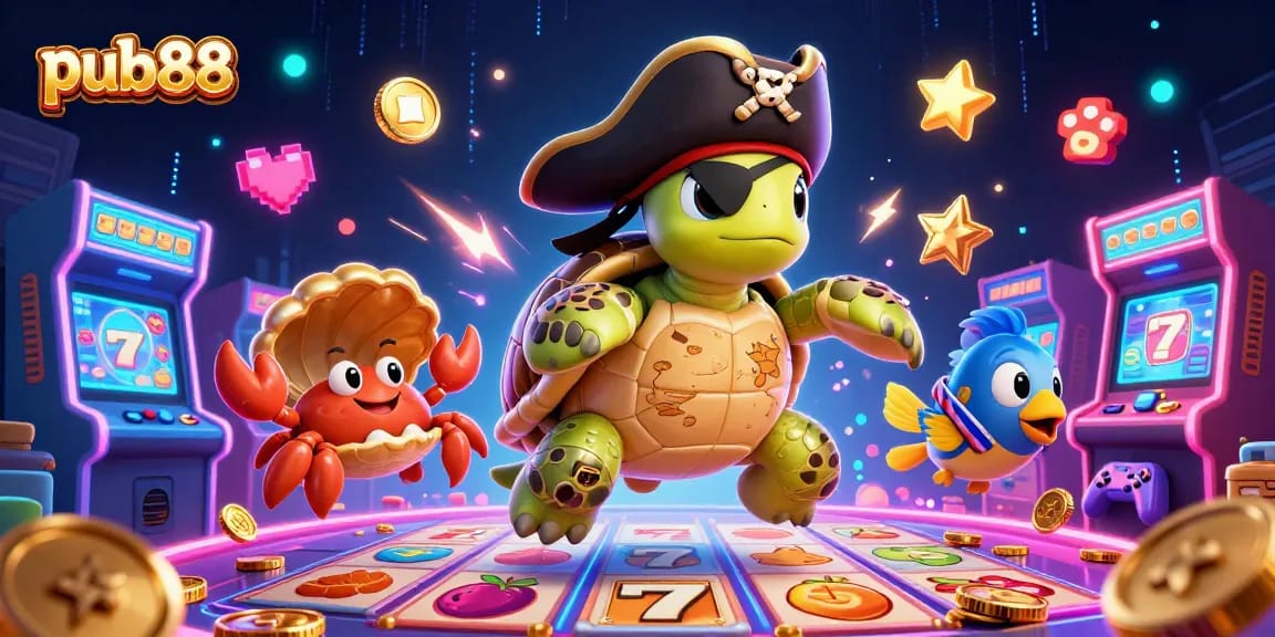 Engage in thrilling adventures at pub88, featuring colorful slot games and vibrant treasure elements.