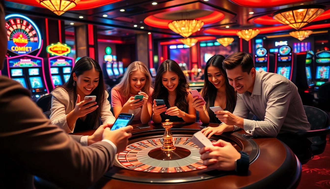 Tải app cm88 encourages dynamic gambling experiences in a luxurious casino environment.