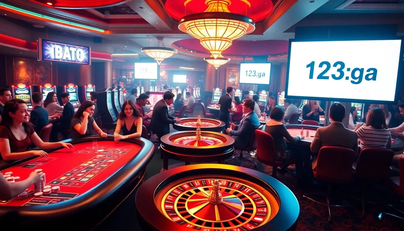 Experience the thrill of online betting at 123ga.ink with vibrant gaming tables and engaging players.