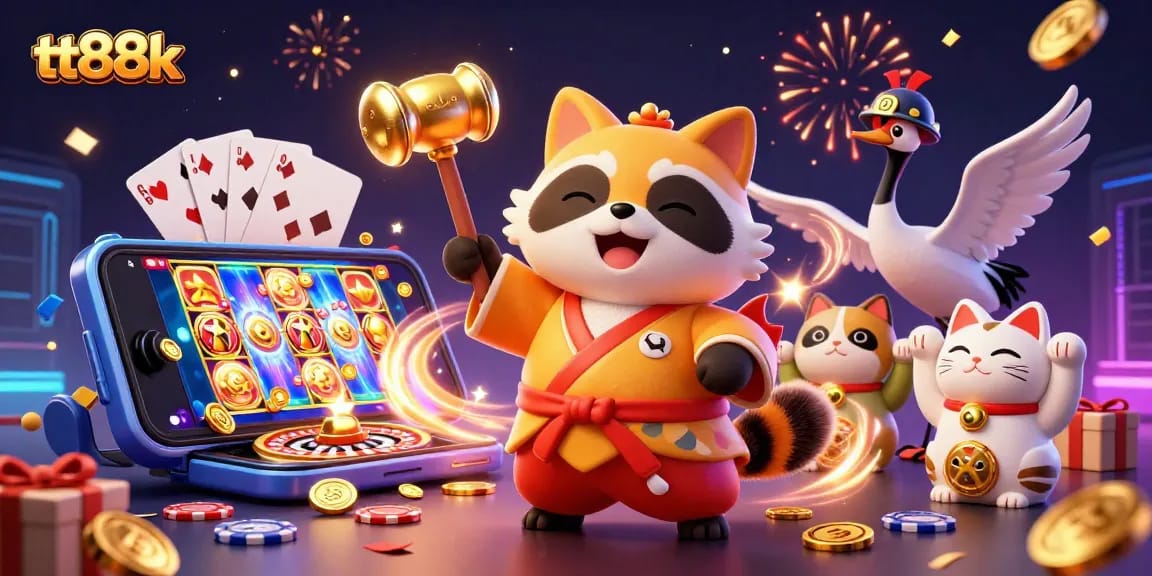 Experience thrilling gaming adventures with tt88k in a vibrant casino scene of fortune and luck.