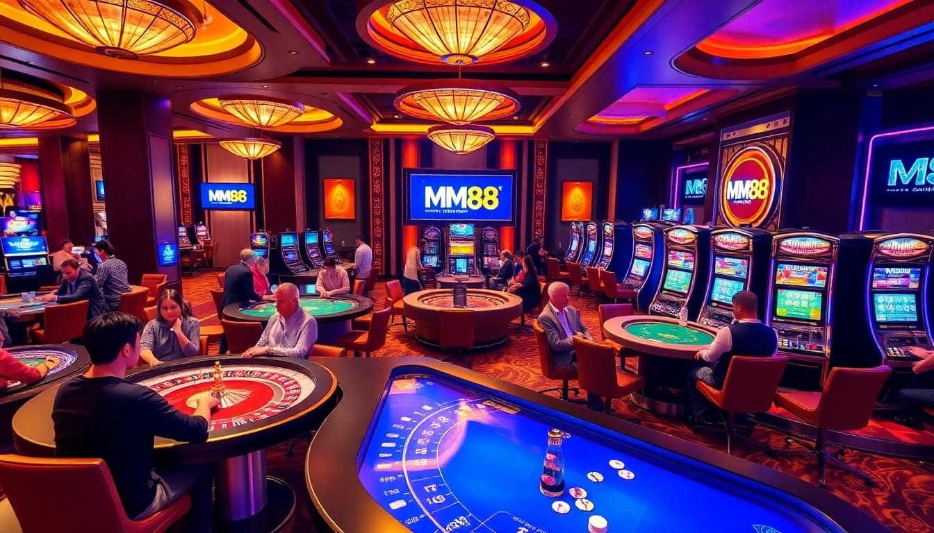 Play poker and enjoy vibrant slots at MM88 casino, filled with luxury and excitement.