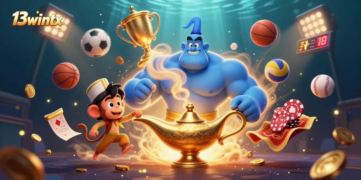 Spin the reels with 13wintx and engage in thrilling casino action featuring vibrant characters and elements.