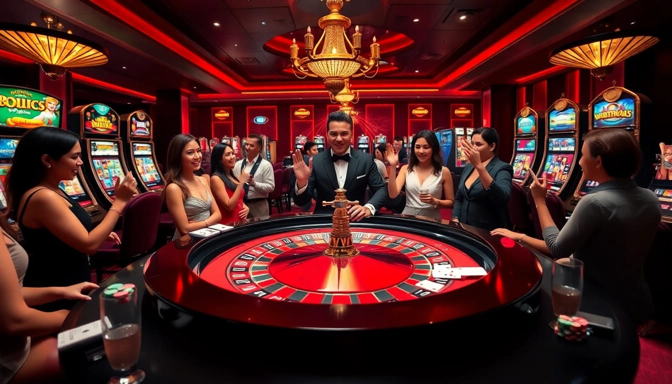 Experience thrilling action at ps99seo.com with players engaging at a luxury roulette table.