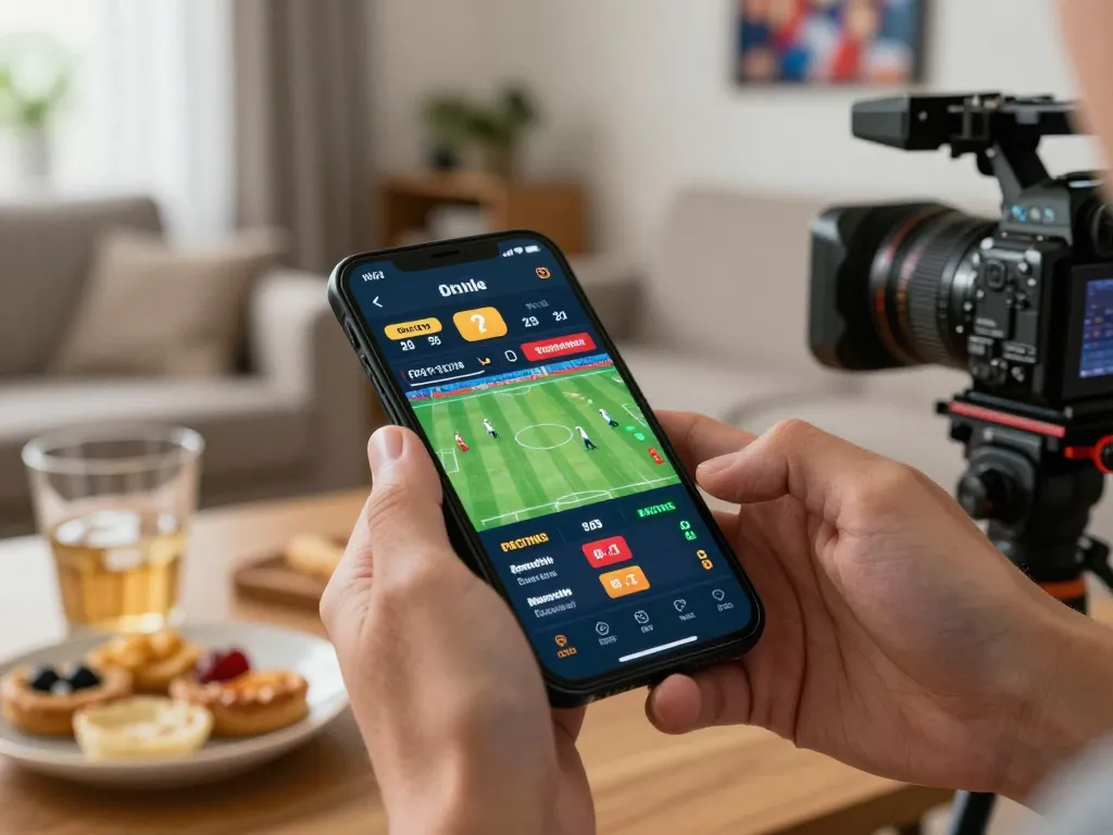 Engaging mobile betting session on j188 app, showcasing live odds and strategic gameplay