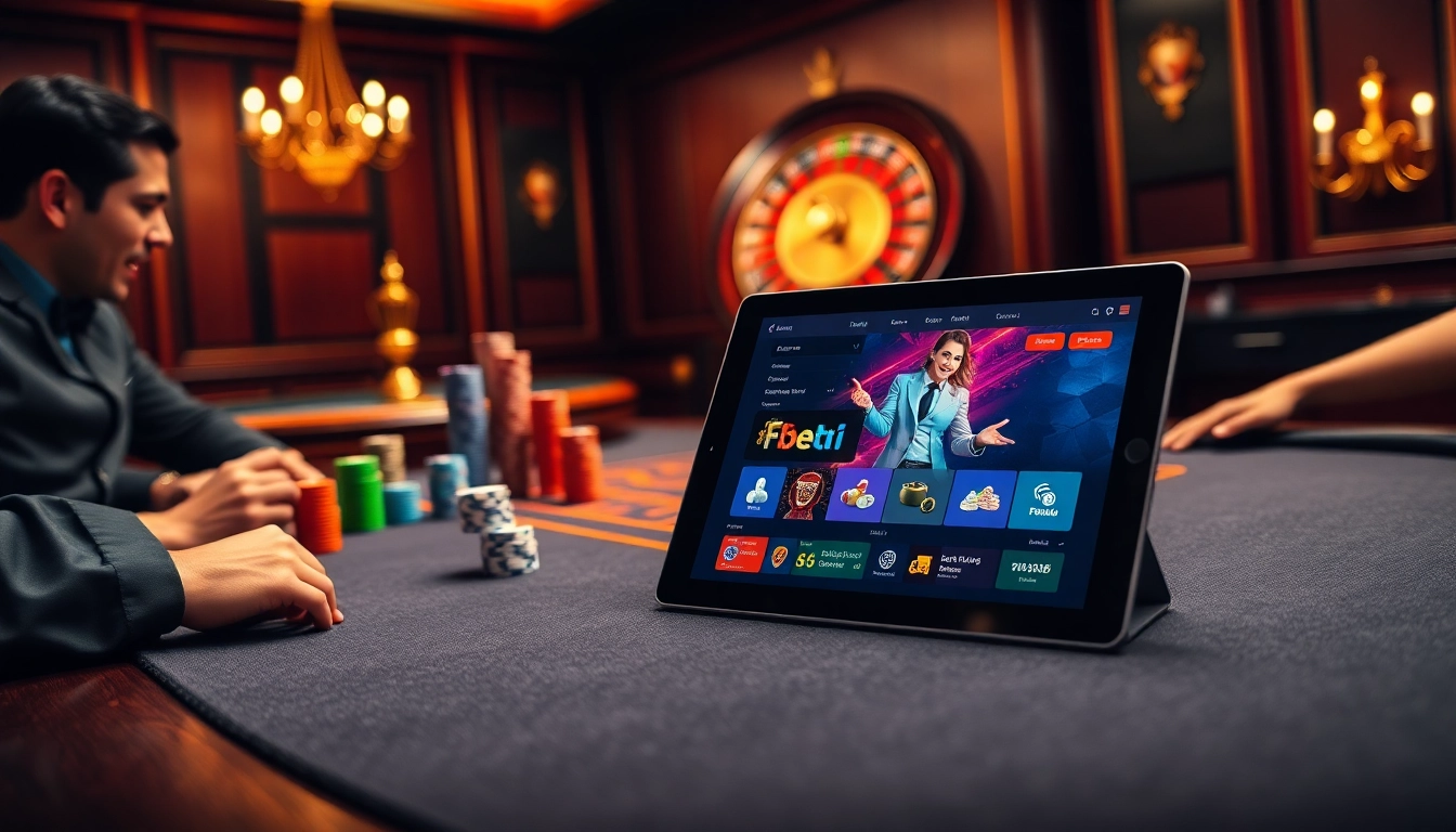 Experience high-stakes poker action at https://f8betb1.com/ with luxurious casino aesthetics and vibrant atmosphere.