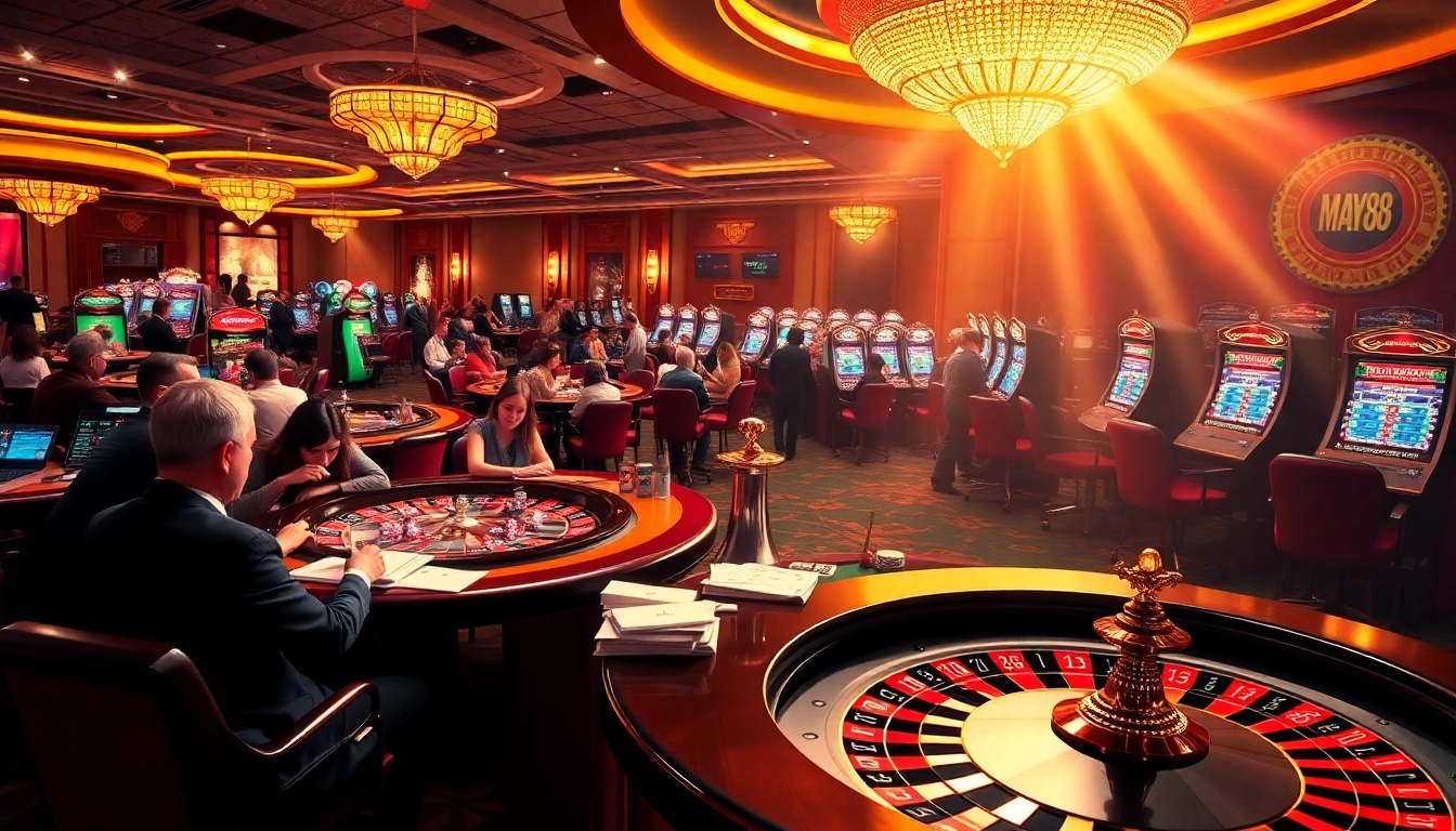 Experience thrilling gambling at May88's high-stakes casino and dynamic live games.