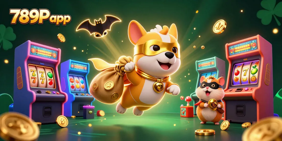 Spin the reels on the 789P app while enjoying a vibrant casino experience with golden coins and arcade excitement!