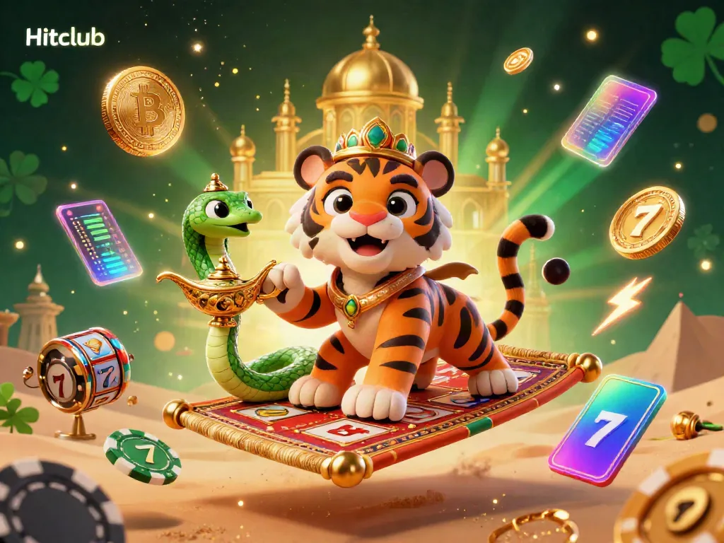 Experience the thrill of winning with Hitclub at this vibrant online casino scene featuring enchanting characters and dynamic game elements.