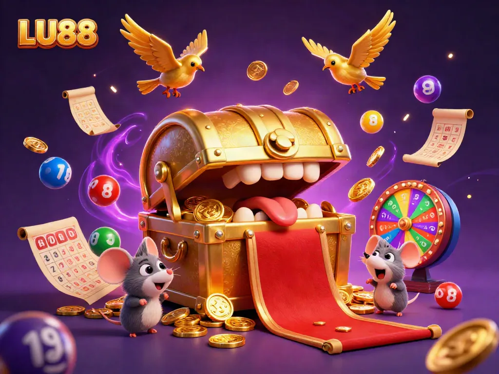 LU88 offers dynamic gaming experiences with vibrant visuals of winning strategies in online gambling.