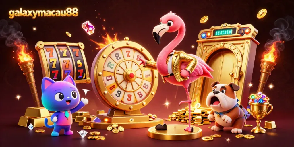 Spin the giant prize wheel at galaxymacau88 with excitement and golden treasure all around!