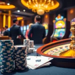 Experience the high excitement of gambling at 678win with vibrant casino visuals of poker and roulette.