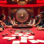 Experience live sports excitement with Luong Son TV in a stunning casino setting featuring a poker table.