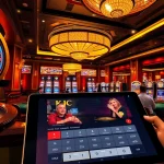 KJC sets the stage for thrilling gambling experiences with vibrant casino tables and engaging players.
