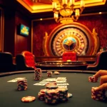 Experience high-stakes gaming at https://88vn.cn.com/ with a luxurious poker table and roulette wheel.