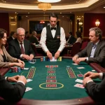 Experience high-stakes blackjack action at the DA88 casino with players placing strategic bets