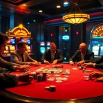 Players strategizing at a poker table, embodying the thrill of gambling at https://www.bdtk66.blog/.