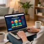 Engaging online casino gaming scene from https://www.mnm88.com/ showcasing a player planning their next bet
