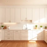 Experience Cabinet Refacing Largo FL in a beautifully modern kitchen with elegant cabinetry and warm lighting.