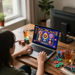 Engage with the thrilling Link nhà cái Dabet while enjoying captivating online slots in a cozy setting.