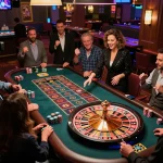 S666 players placing bets at a roulette table, highlighting an electrifying gambling experience.