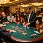 Experience the elegance of vb88 blackjack gameplay, where players strategize around a vibrant table