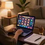 Engaging in online gaming at home with easy access to Link truy cập Tx88 for interactive experience.