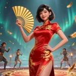 Experience thrilling betting action at Mcw77 Link featuring a vibrant design with Asian cultural elements.