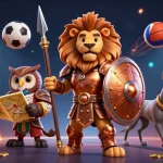 Experience the thrilling excitement of 56win as dynamic sports elements come alive in a vibrant casino scene.