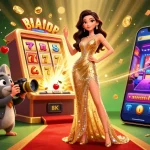 Experience thrilling moments at MMOO đăng ký, as a stunning woman and a paparazzi mouse celebrate a jackpot explosion.