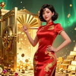 Experience exciting gameplay at TX88, surrounded by shimmering gold coins, vibrant treasures, and rich casino elements.