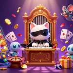 Experience the thrill of hm88 with a vibrant casino-themed scene featuring dynamic games and characters.