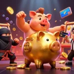 Experience thrilling slot gameplay and unlock jackpots with nổ hũ, as shown in a vibrant casino scene.
