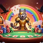 Engage in thrilling gaming action with ginastephi's electrifying illustration showcasing Norse mythology characters in a vibrant casino.